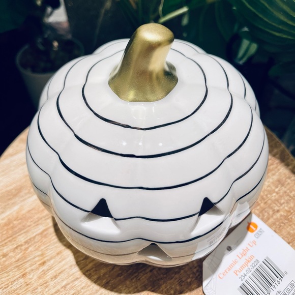 Target Bullseye Light-up Striped Pumpkin - Picture 3 of 7